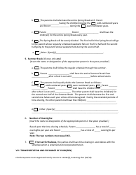 Form 12.995(A) Parenting Plan - Florida, Page 12