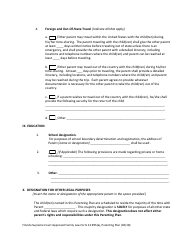 Form 12.995(A) Parenting Plan - Florida, Page 14