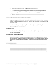 Form 12.995(A) Parenting Plan - Florida, Page 16