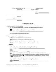 Form 12.995(A) Parenting Plan - Florida, Page 5