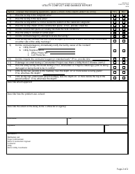 Form 700-010-12 Utility Conflict and Damage Report - Florida, Page 2
