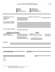 Form 700-010-48 &quot;Notice of Utility Construction Work&quot; - Florida