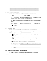 Form 12.995(B) Supervised/Safety-Focused Parenting Plan - Florida, Page 11