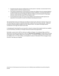 Form 12.995(B) Supervised/Safety-Focused Parenting Plan - Florida, Page 4