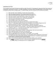 Form 700-010-36 Certification of Sublet Work - Florida, Page 2