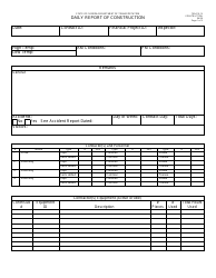 Form 700-010-13 &quot;Daily Report of Construction&quot; - Florida