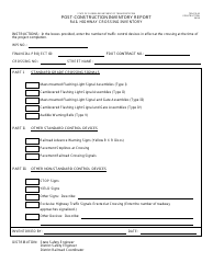 Form 700-010-49 &quot;Post-construction Inventory Report&quot; - Florida