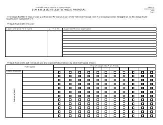 Form 700-010-21 Low Bid Design-Build Technical Proposal - Florida, Page 2