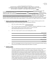 Form 700-011-16 Design-Build-Finance Firm Request for Project Specific Escrow Account and Unique Vendor Number Sequence for All Department Payments to Be Made on Contract - Florida