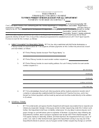 Document preview: Form 700-011-17B Build-Finance Firm Request for Direct Payment to Firm's Primary Vendor Account for All Department Payments to Be Made on Contract - Florida