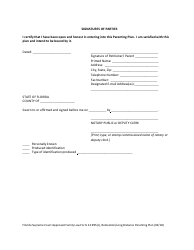 Form 12.995(C) Relocation/Long Distance Parenting Plan - Florida, Page 19