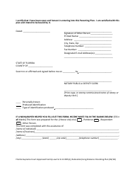 Form 12.995(C) Relocation/Long Distance Parenting Plan - Florida, Page 21