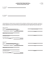 Form 700-020-02 Construction Compliance With Specifications and Plans - Florida, Page 2