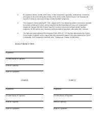 Form 700-011-16B Build-Finance Firm Request for Specific Escrow Account and Unique Vendor Number Sequence for All Department Payments to Be Made on Contract - Florida, Page 2