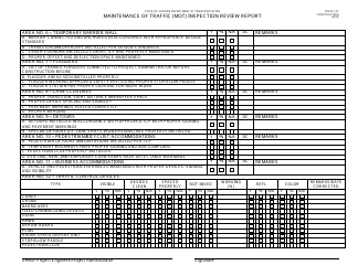 Form 700-011-37 Maintenance of Traffic (Mot) Inspection Review Report - Florida, Page 2