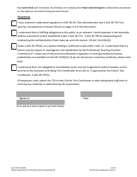 Form 05-19-020 Test Security Agreement Level 4 - Alaska, Page 6