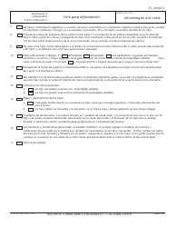 Formulario FL-341(D) S Condiciones Adicionales - Custodia Fisica - California (Spanish), Page 2