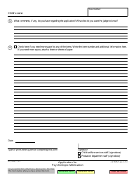 Form JV-220 &quot;Application for Psychotropic Medication&quot; - California, Page 4