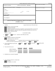 Form CR-126 &quot;Application for Extension of Time to File Brief (Criminal Case)&quot; - California