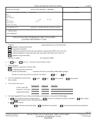 Form JV-817 Application for Extension of Time to File Brief (Juvenile Dependency Case) - California