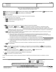Document preview: Formulario FL-490 S Solicitud Para Determinar Pagos Atrasados - California (Spanish)