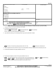 Form CIV-151 &quot;Application to Be Relieved as Attorney on Completion of Limited Scope Representation&quot; - California
