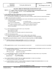 Document preview: Formulario FL-341(B) S Adjunto - Orden De Prevencion De Secuestro De Hijos - California (Spanish)