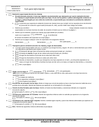 Formulario FL-311 S &quot;Solicitud De Custodia De Los Hijos Y Visitacion (Horario De Crianza)&quot; - California (Spanish), Page 2