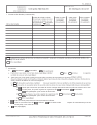 Formulario FL-341(C) S Programa De Dias Feriados De Los Hijos - California (Spanish), Page 2