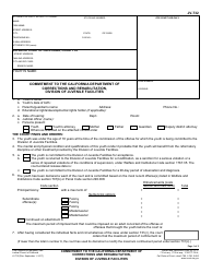 Form JV-732 Commitment to the California Department of Corrections and Rehabilitation, Division of Juvenile Facilities - California