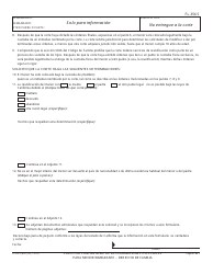 Formulario FL-356 Solicitud Confidencial De Determinaciones Especiales Para Menor Inmigrante - Derecho De Familia - California (Spanish), Page 2