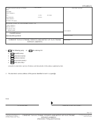 Form EFS-005-CV &quot;Consent to Electronic Service and Notice of Electronic Notification Address&quot; - California