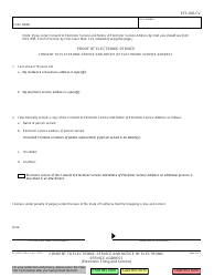 Form EFS-005-CV &quot;Consent to Electronic Service and Notice of Electronic Notification Address&quot; - California, Page 2