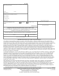 Document preview: Form GC-360 Conservatorship Registration Cover Sheet and Attestation of Conservatee's Non-residence in California - California