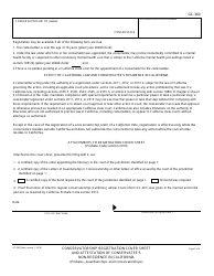 Form GC-360 Conservatorship Registration Cover Sheet and Attestation of Conservatee&#039;s Non-residence in California - California, Page 2