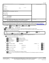 Document preview: Form FL-303 Declaration Regarding Notice and Service of Request for Temporary Emergency (Ex Parte) Orders - California