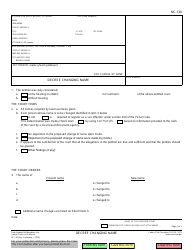 Document preview: Form NC-130 Decree Changing Name - California