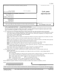 Document preview: Formulario FL-324 S Declaracion De Proveedor De Visitacion Supervisada - California (Spanish)