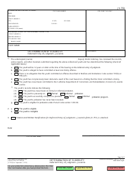 Document preview: Form JV-750 Determination of Eligibility - Deferred Entry of Judgment-Juvenile - California