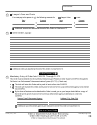 Form EA-130 Elder or Dependent Adult Abuse Restraining Order After Hearing - California, Page 4