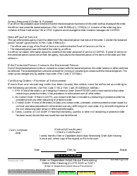 Form EA-130 Elder or Dependent Adult Abuse Restraining Order After Hearing - California, Page 6