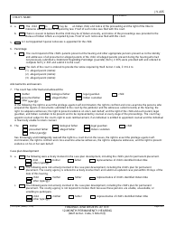 Form JV-435 Findings and Orders After 12-month Permanency Hearing - California, Page 2