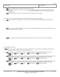 Form JV-674 Findings and Orders After Permanency Hearing - Delinquency - California, Page 3