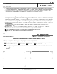 Formulario FL-665 S &quot;Determinaciones Y Recomendaciones Del Comisionado&quot; - California (Spanish), Page 3
