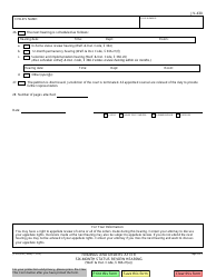 Form JV-430 Findings and Orders After Six-Month Status Review Hearing - California, Page 5