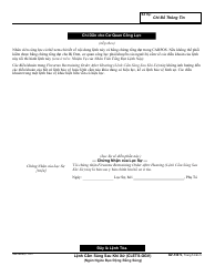 Form GV-130 V Gun Violence Restraining Order After Hearing or Consent to Gun Violence Restraining Order - California (Vietnamese), Page 5
