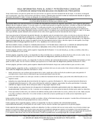 Document preview: Instrucciones para Formulario FL-640 Notice and Motion to Cancel (Set Aside) Support Order Based on Presumed Income - California (Spanish)