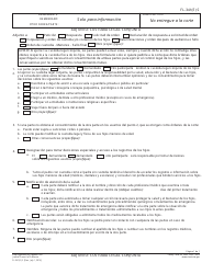 Document preview: Formulario FL-341(E) S Adjunto: Custodia Legal Conjunta - California (Spanish)