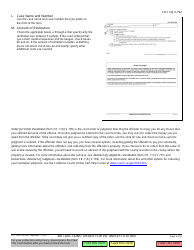Instructions for Form CR-110, JV-790 Order for Victim Restitution - California, Page 2