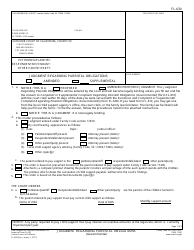 Form FL-630 Judgment Regarding Parental Obligations - California